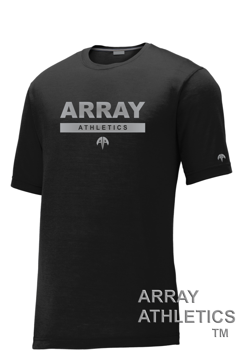 ARRAY ATHLETICS "PRO STYLE" SHORT SLEEVE; BLACK